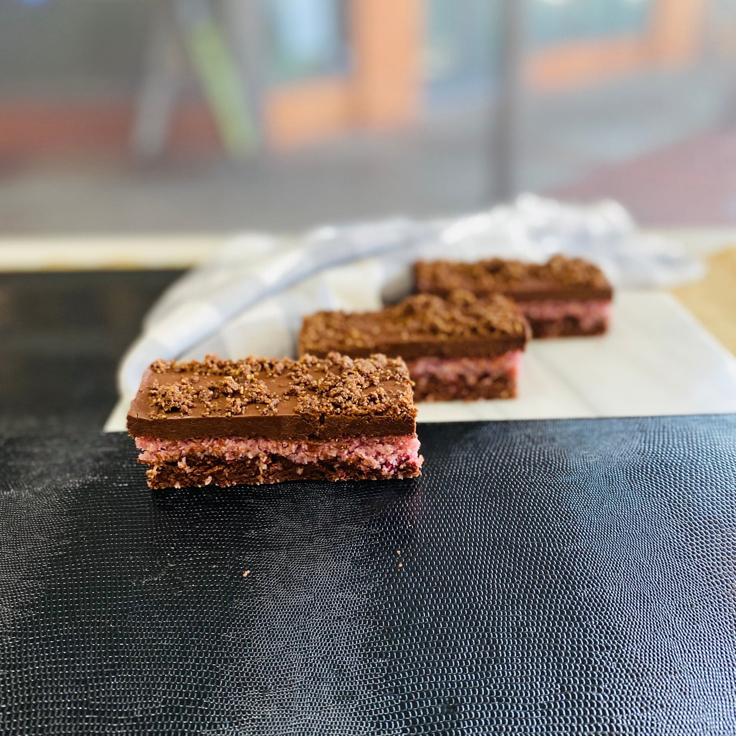 Dessert Vegan Raspberry Ripe Slice - GF